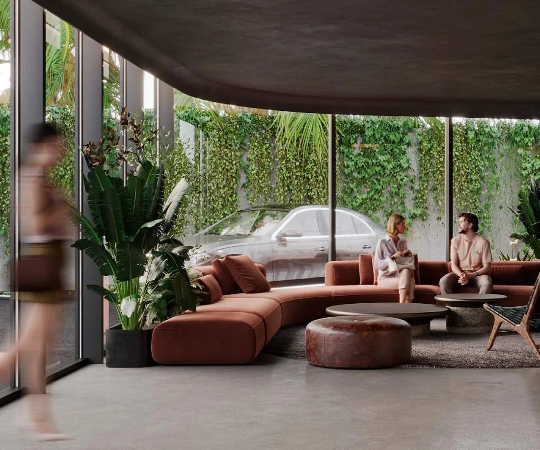 Club lounge and co-working area
